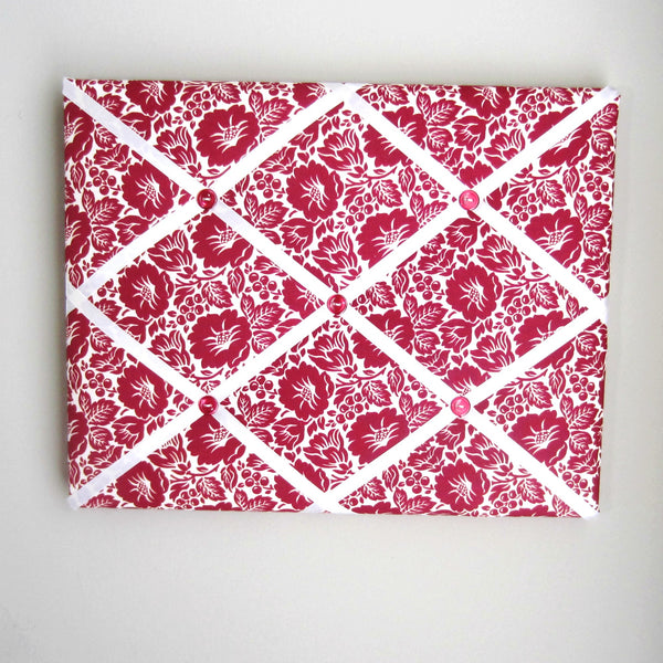 11"x14" Memory Board or Bow Holder-Berry Floral - Hold It!