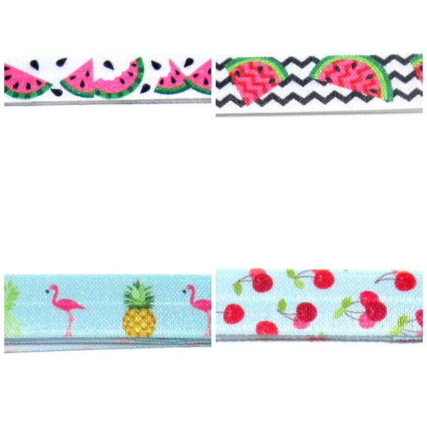 4 yards Fruit Fold Over Elastic