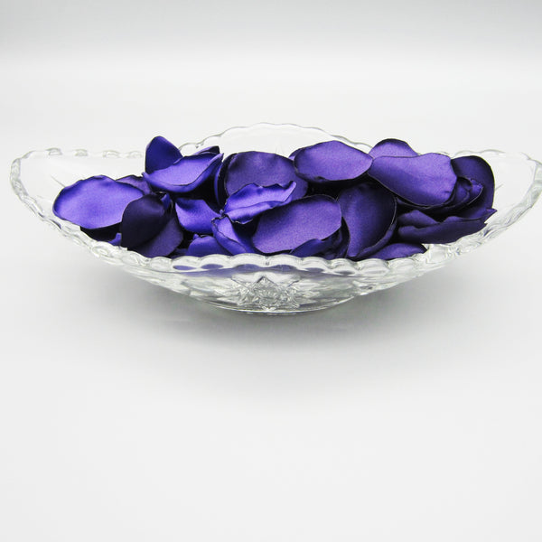 50 Purple Satin Flower Petals For Wedding Decor
