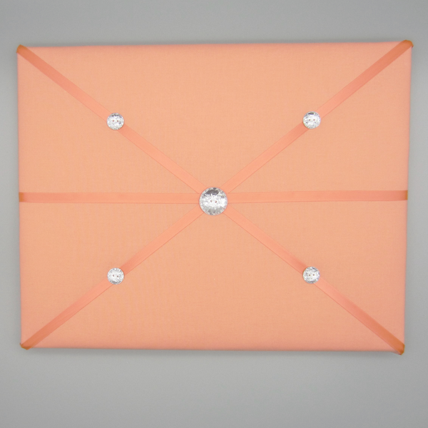 11"x14" Memory Board or Bow Holder-Creamsicle Orange Peach