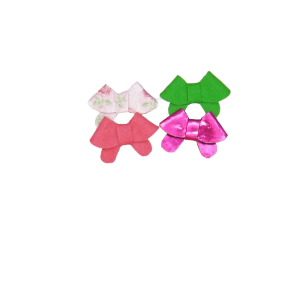 Set of 4 Fortune Cookie Felt Bow Hair Clip-Small