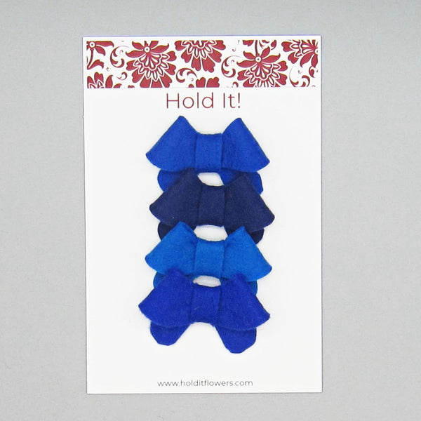 Set of 8 Fortune Cookie Felt Bow Hair Clip-Small