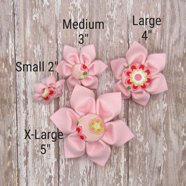 Fall Paw Print Flower For Pet Collar-4 Sizes