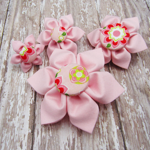 Light Pink Flower For Pet Collar-4 Sizes