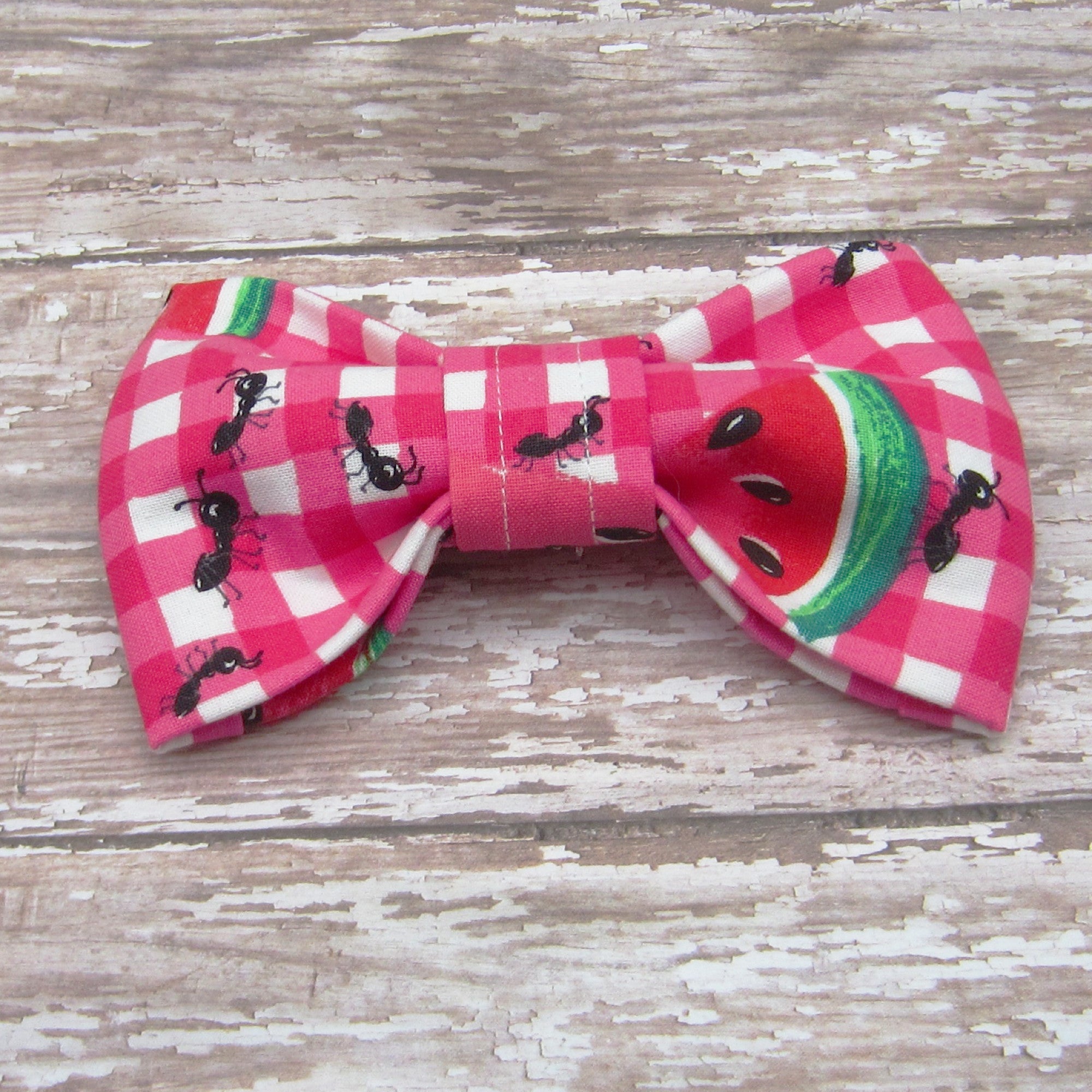 Summer Picnic Pet Bow Tie or Sailor Bow-4 Sizes Available