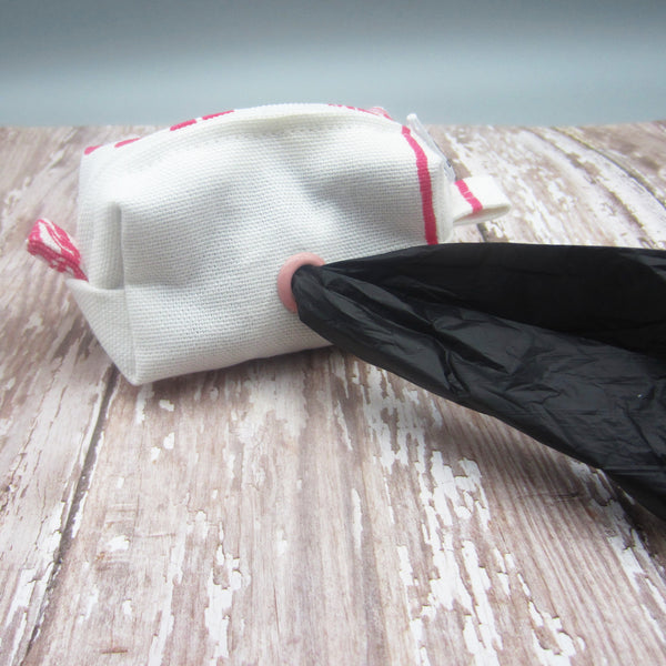 Hot Pink Flower Pet Waste Bag Holder