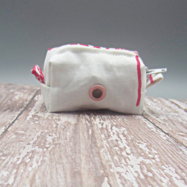 Hot Pink Flower Pet Waste Bag Holder