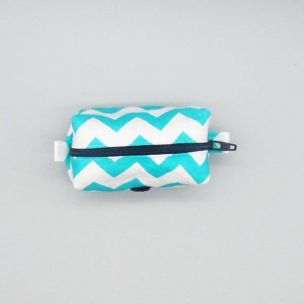 Turquoise Chevron Pet Waste Bag Holder