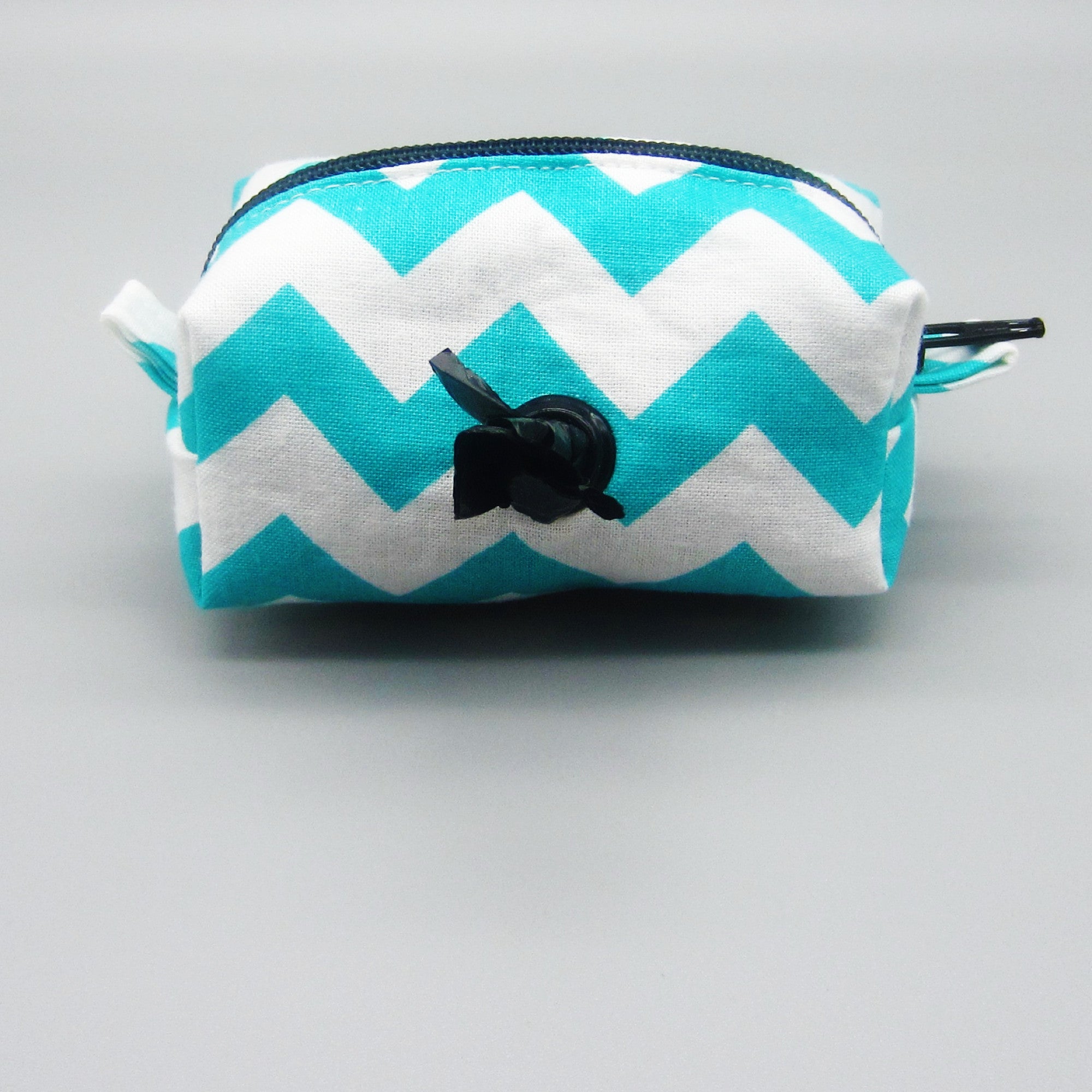 Turquoise Chevron Pet Waste Bag Holder