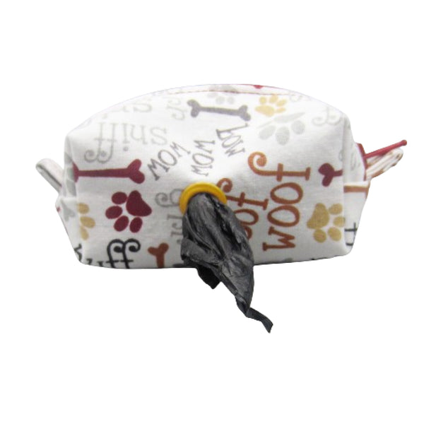 Woof Woof Print Pet Waste Bag Holder