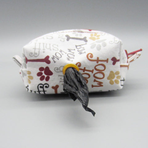 Woof Woof Print Pet Waste Bag Holder