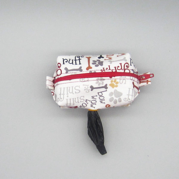 Woof Woof Print Pet Waste Bag Holder