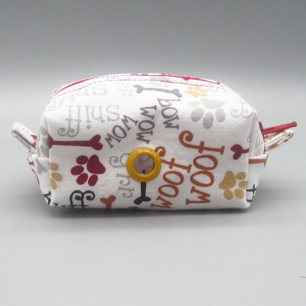 Woof Woof Print Pet Waste Bag Holder