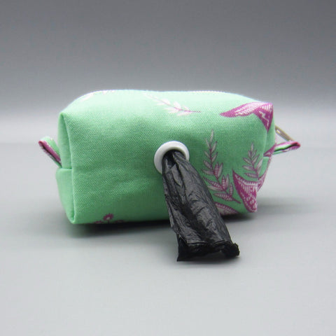 Green & Purple Argyle Pet Waste Bag Holder