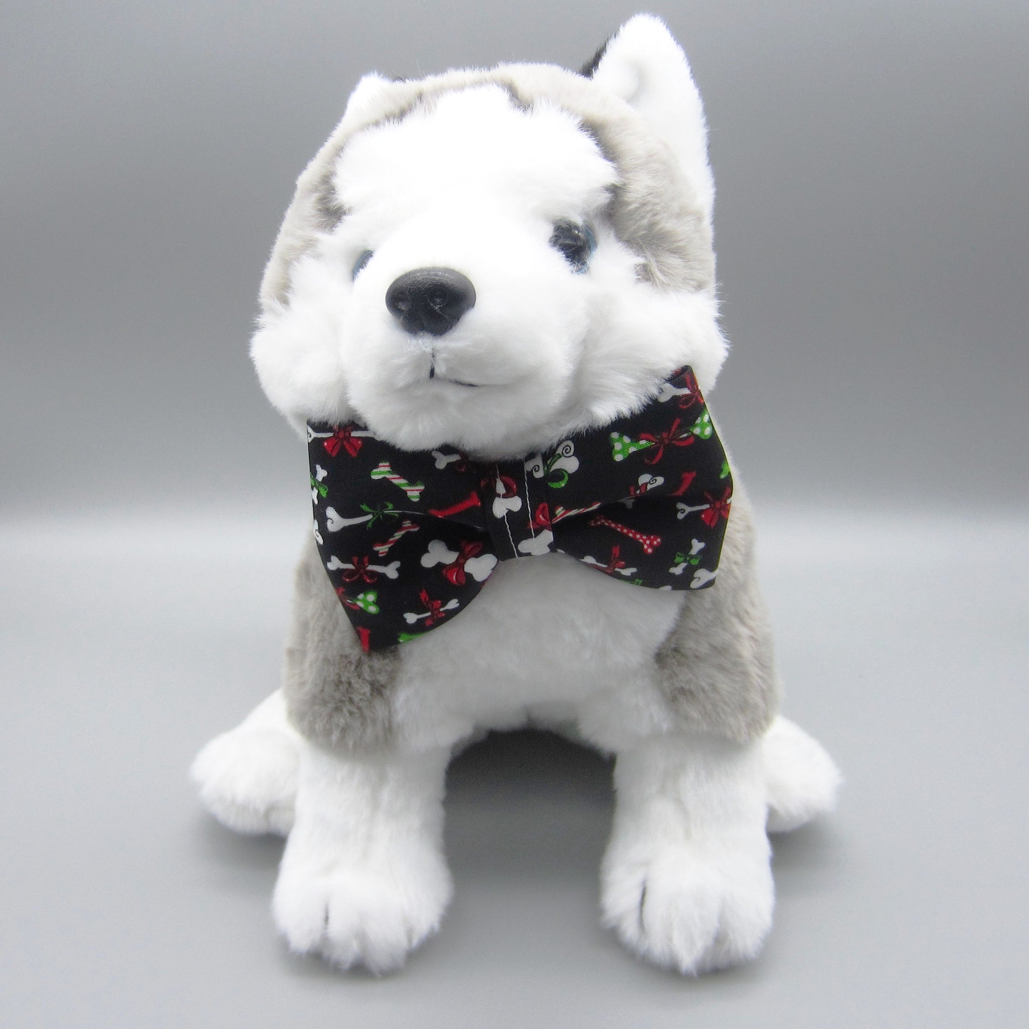 Christmas Bones Pet Bow Tie or Sailor Bow -4 Sizes Available