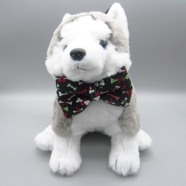 Christmas Bones Pet Bow Tie or Sailor Bow -4 Sizes Available