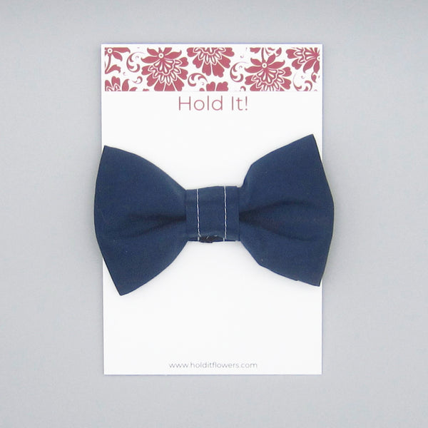 Navy Blue Pet Bow Tie or Sailor Bow-4 Sizes Available