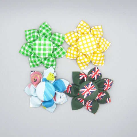 4" Flower Collar Accessory for Pets- 4 Colors to Choose From