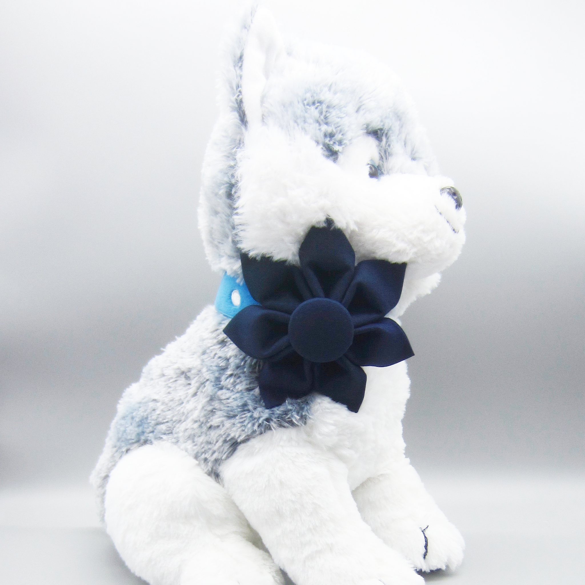 Navy Flower For Pet Collar-4 Sizes