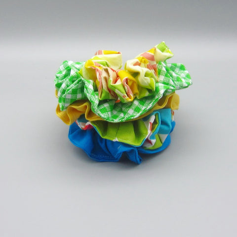 Set of 5 Bright Scrunchies