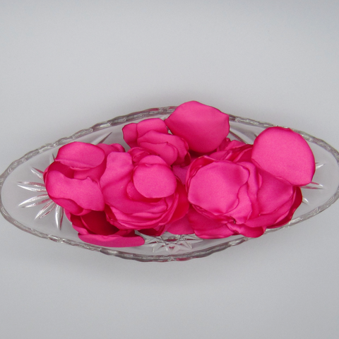 50 Cherry Satin Flower Petals For Wedding Decor