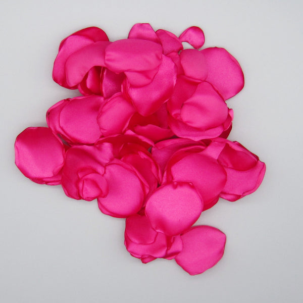 50 Cherry Satin Flower Petals For Wedding Decor