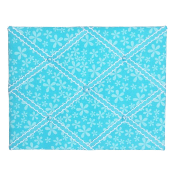 11"x14" Turquoise Daisy Memory Board or Bow Holder - Hold It!