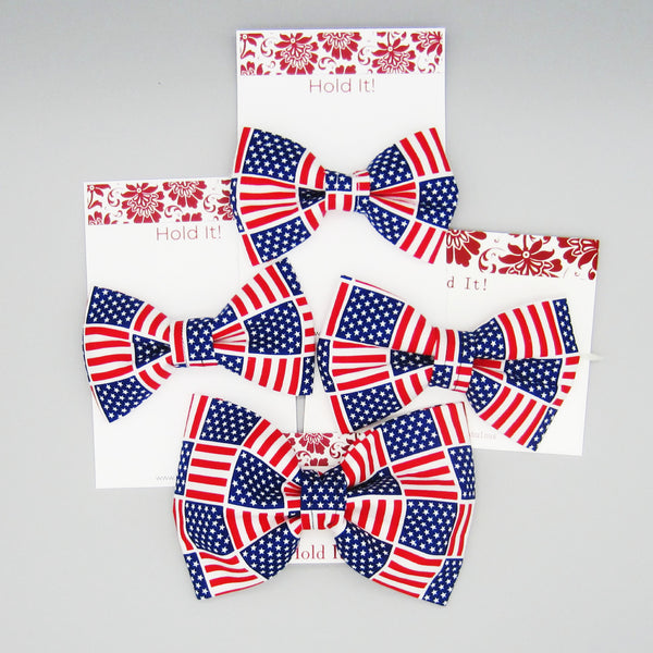 American Flag Pet Bow Tie or Sailor Bow-4 Sizes Available