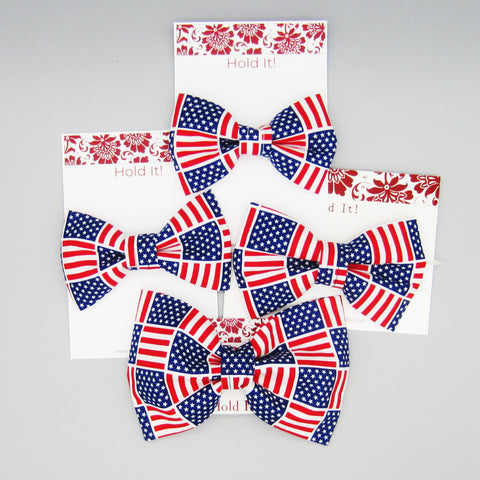 American Flag Pet Bow Tie or Sailor Bow-4 Sizes Available