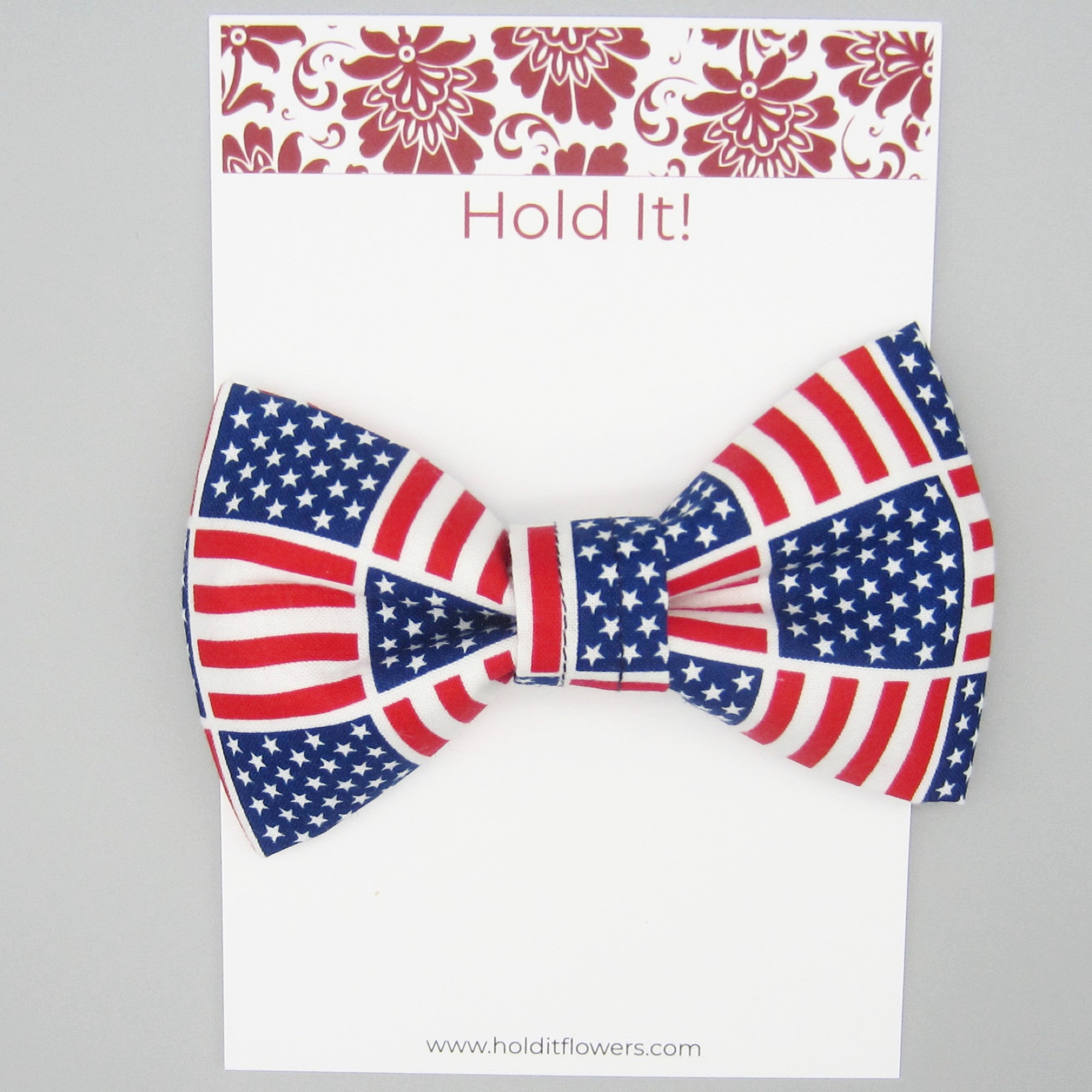 American Flag Pet Bow Tie or Sailor Bow-4 Sizes Available