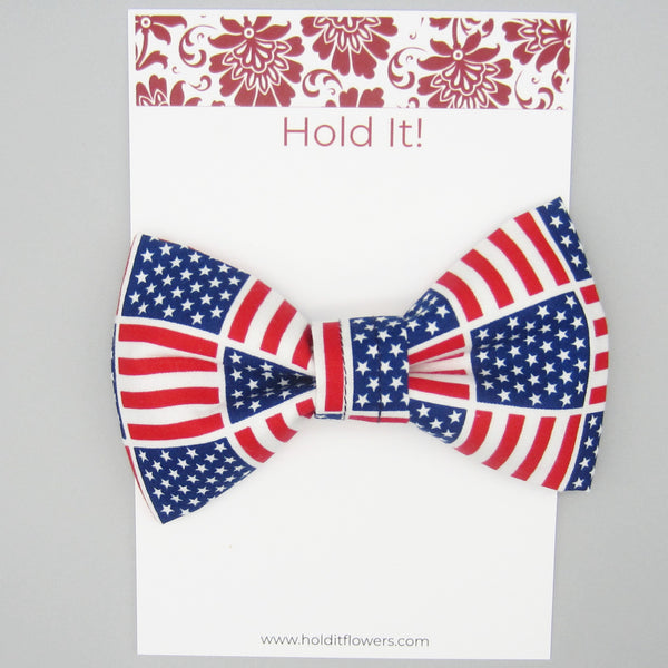 American Flag Pet Bow Tie or Sailor Bow-4 Sizes Available