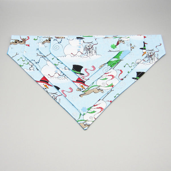 Snow Dogs Pet Bandana- Fits Over Collar 4 Sizes Available