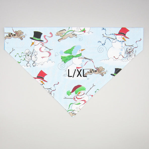 Snow Dogs Pet Bandana- Fits Over Collar 4 Sizes Available