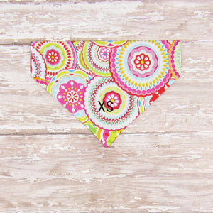 Bright Mosaic Pet Bandana- Fits Over Collar 4 Sizes Available