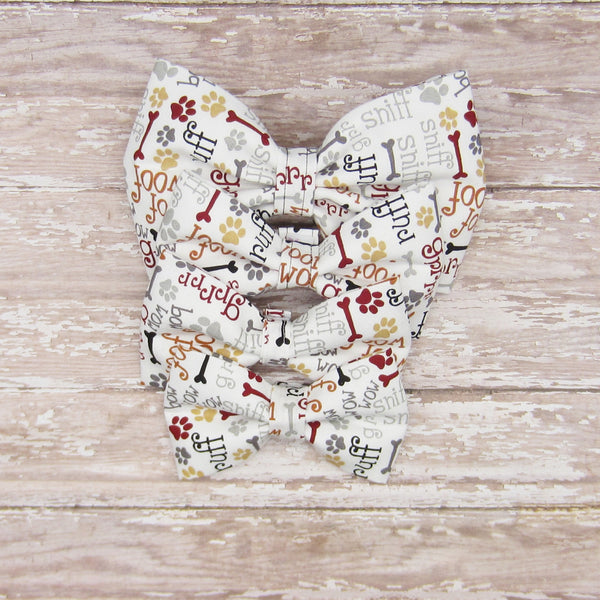 Woof Woof Pet Bow Tie or Sailor Bow-4 Sizes Available