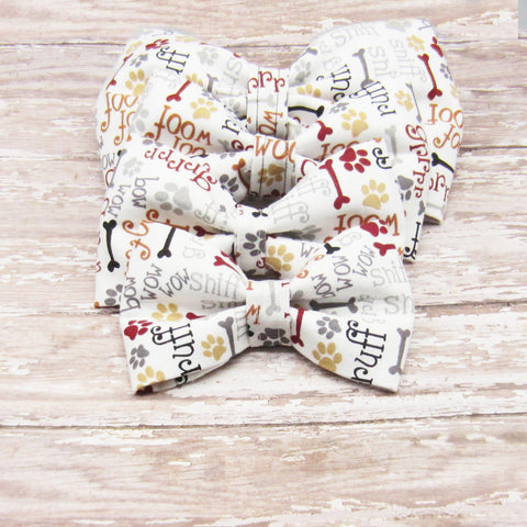 Woof Woof Pet Bow Tie or Sailor Bow-4 Sizes Available