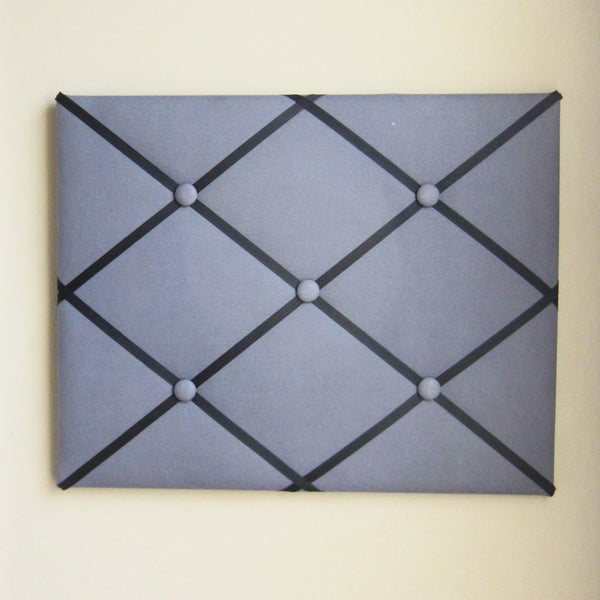 16"x20"  Metal Gray Memory Board or Bow Holder-You Choose Grosgrain Ribbon Color - Hold It!