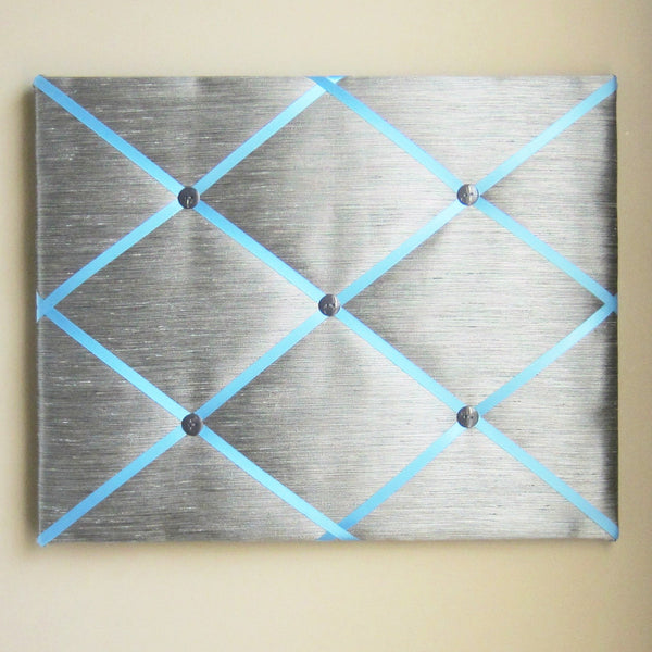 16"x20" Memory Board or Bow Holder-Gray Shantung - Hold It!