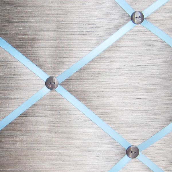 16"x20" Memory Board or Bow Holder-Gray Shantung - Hold It!