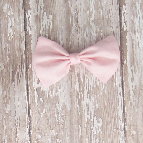 Dog Hair Bow in Pink, Red, Orange & Peach Fabrics. - Hold It!