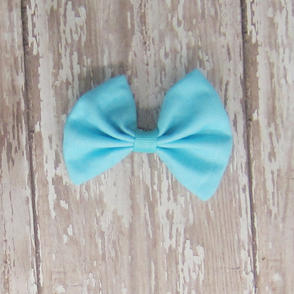 Dog Hair Bow in Blue Fabrics - Hold It!