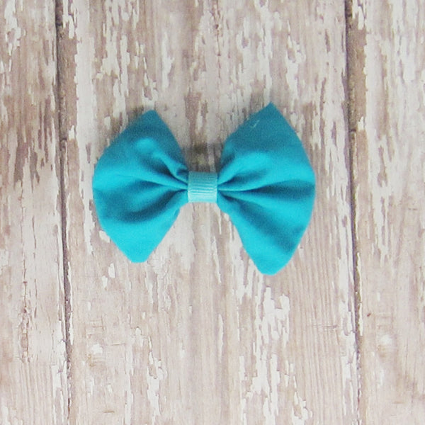 Dog Hair Bow in Blue Fabrics - Hold It!