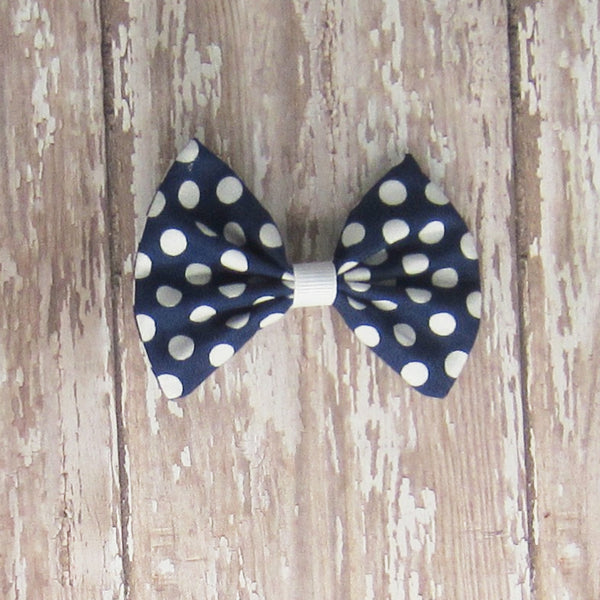 Dog Hair Bow in Blue Fabrics - Hold It!