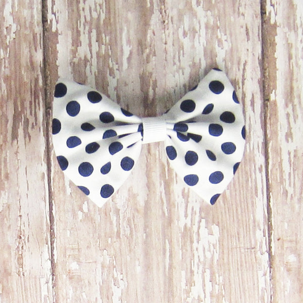 Dog Hair Bow in Blue Fabrics - Hold It!