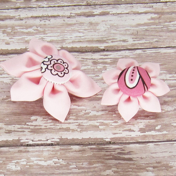 Light Pink Flower For Pet Collar-4 Sizes - Hold It!