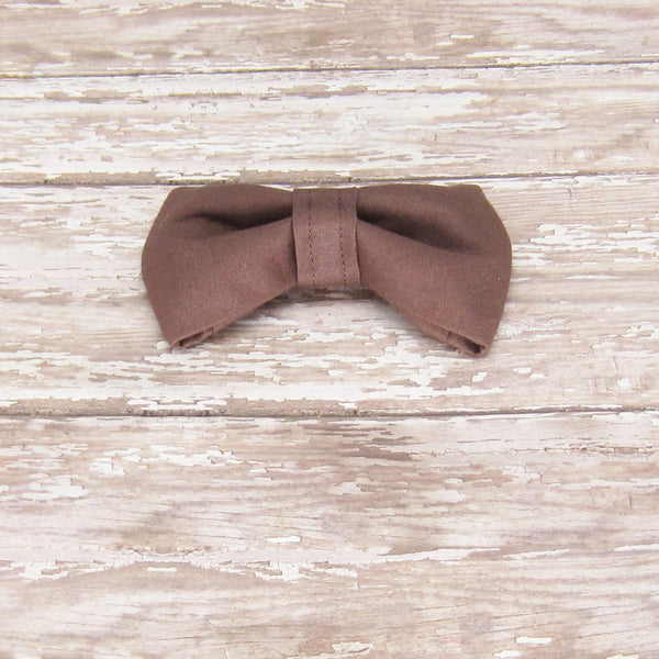 Brown Pet Bow Tie or Sailor Bow-4 Sizes Available - Hold It!