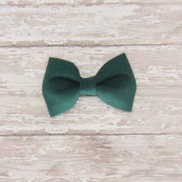 Hunter Green Pet Bow Tie or Sailor Bow-4 Sizes Available - Hold It!