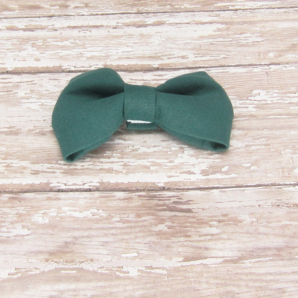 Hunter Green Pet Bow Tie or Sailor Bow-4 Sizes Available - Hold It!