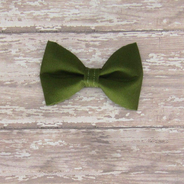 Avocado Green Pet Bow Tie or Sailor Bow-4 Sizes Available - Hold It!