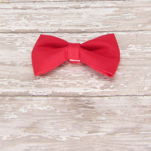 Red Pet Bow Tie or Sailor Bow-4 Sizes Available - Hold It!